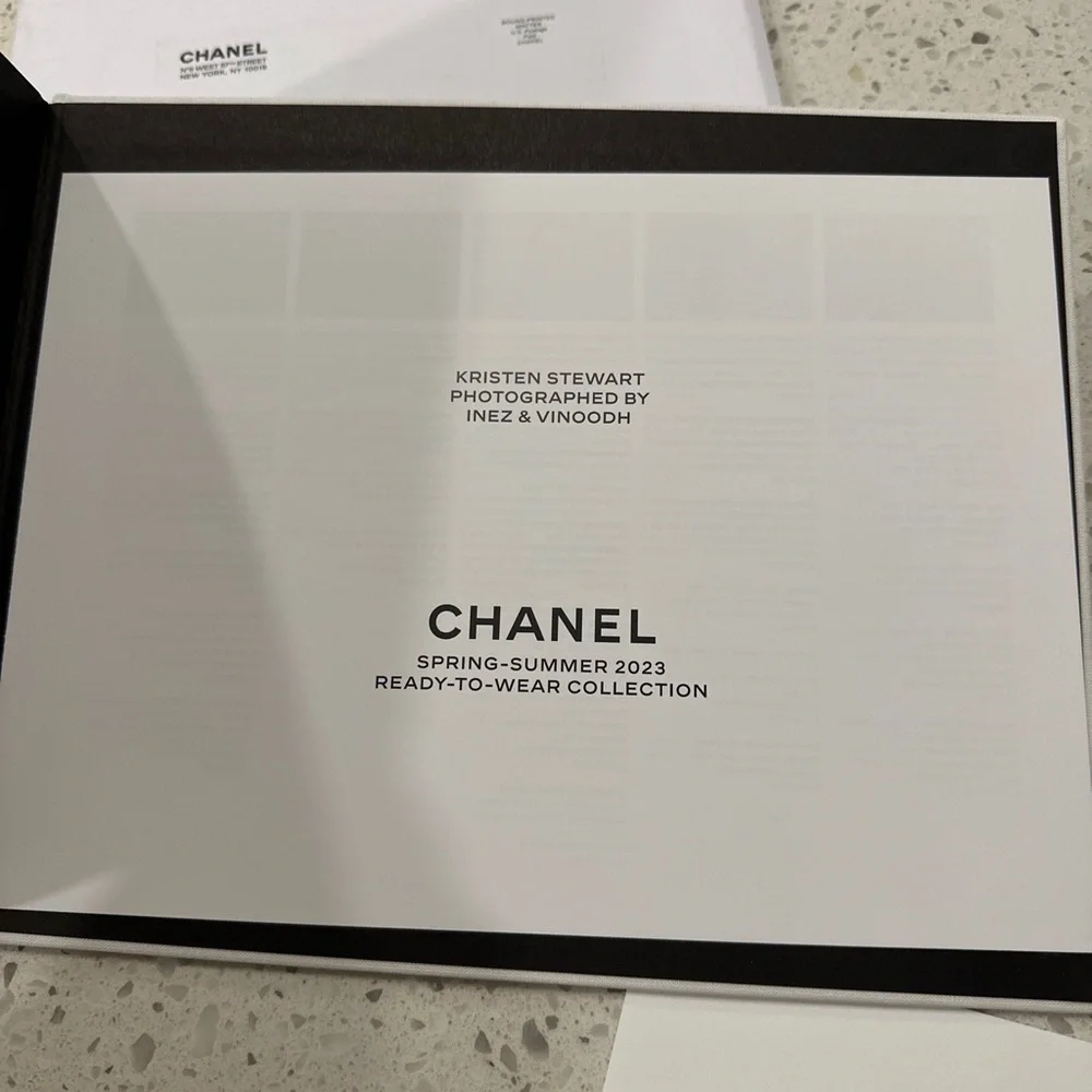 Chanel spring summer 2023 ready to wear book and price list. Hard back
